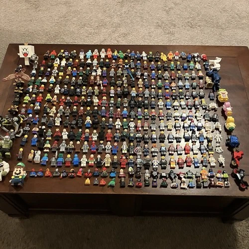 LEGO Minifigure Lot 300+ Figures Bulk Star Wars Mixed Clean Duplo Marvel DC