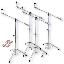 GRIFFIN Cymbal Boom Stand (4-Bundle) for Mounting Heavy Duty Crash, Ride, Splash
