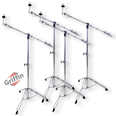 #ad #ad GRIFFIN Cymbal Boom Stand 4 Bundle for Mounting Heavy Duty Crash Ride Splash $107.00