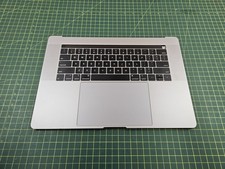 Apple MacBook Pro 15" A1990 2018 Palmrest Touchpad Keyboard Battery Gray d353