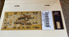 TULSA SHOCK vs Connecticut Sun JULY 19, 2013 Game Ticket