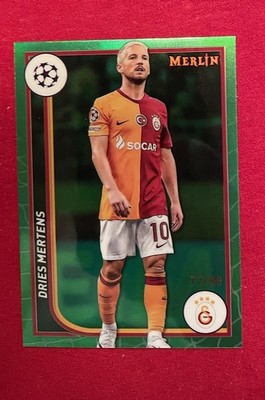 Dries Mertens 2023-24 Topps Merlin Chrome UCC Green /99 #64