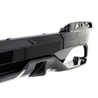 Heckansatz Heckspoiler Diffusor Passend FüR BMW G30 G31 M-Paket 2-Rohr Glanz