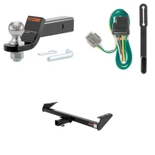 CURT Class 3 Tow Package Trailer Hitch, Wiring, Ball Mount - 13241, 55441, 45836