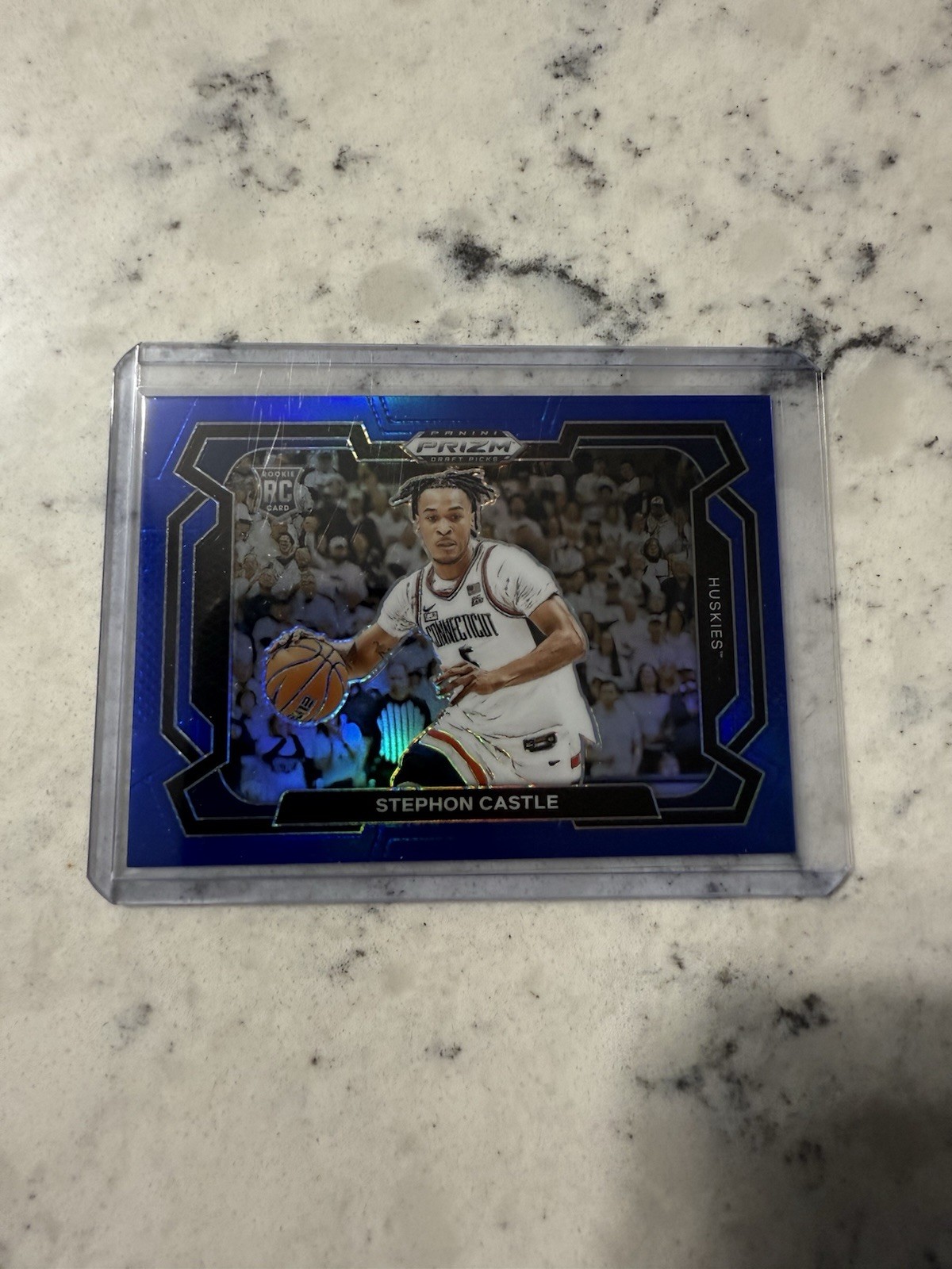 2024 Panini Prizm Draft Picks Stephon Castle #17 Blue Prizm Variations /199 (RC)