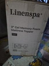 Linenspa - 3" Żelowy topper na materac z pianki memory, Twin XL **nigdy nie otwierany**
