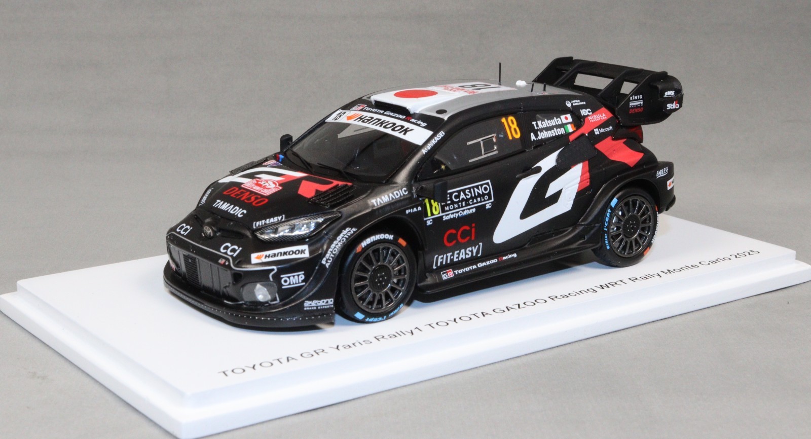 Spark Toyota GR Yaris Rally 1 2025 Monte Carlo Rally Takamoto Katsuta S6892 1/43