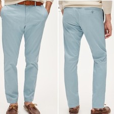 J.Crew Men 484 Slim Fit Stretch Chino Pants Light Blue 32x32 NWT Classic Preppy