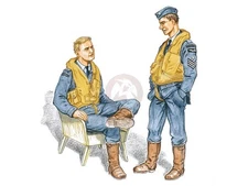 Plus Model 1/48 de Havilland DH.98 Mosquito Pilots Crew WWII (2 Figures) AL4101