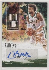 2019-20 Panini Court Kings High Signatures Ruby 85/99 Wesley Matthews Auto 9w4