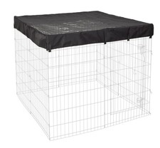 MidWest Homes for Pets 540-SQT Square Exercise Pen Fabric Mesh Top