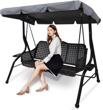 Patio Swing Canopy Replacement, 76.8 X 49.2 in for 3-Seat Swings