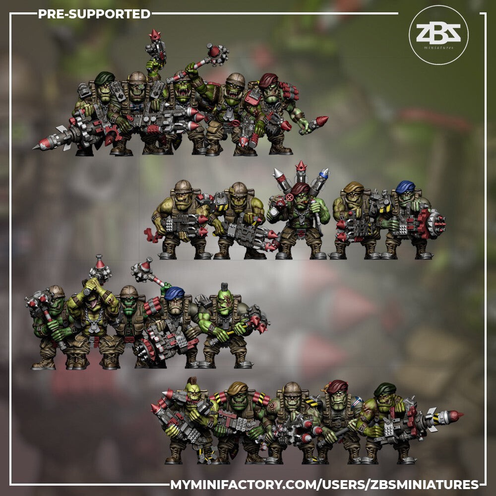 20 guerriers orcs figurines de combat miniatures pour jeux de role
