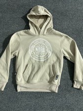 NBA Boys Youth Gray Pullover Hoodie Size Small 7-8 Fleece Front Pocket