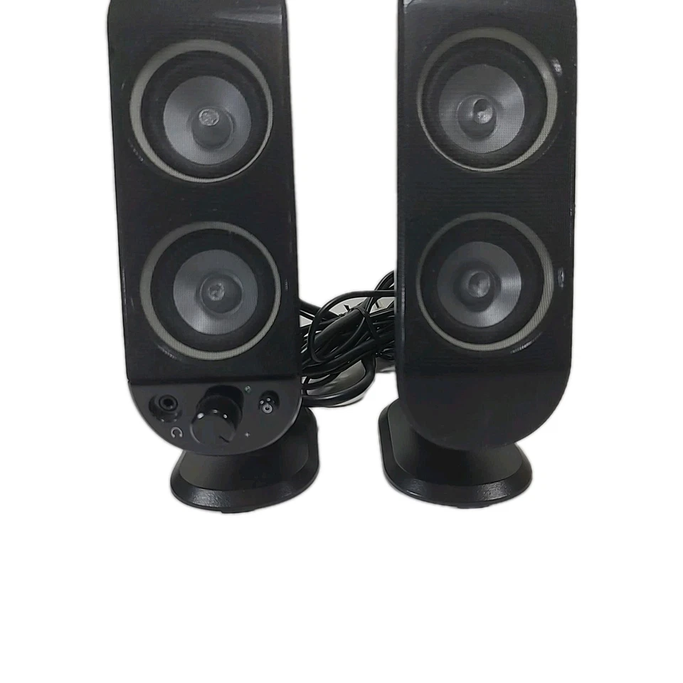 Logitech X-530 Replacement Speakers Front LEFT/RIGHT Green/Main RCA Plug - Image 3 of 4