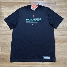New York Liberty Nike On-Court Legend Essential Practice Short-Sleeve Mens Black