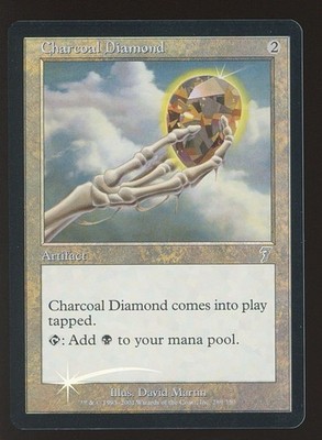 MTG Magic the Gathering 7th Ed CHARCOAL DIAMOND   Foil