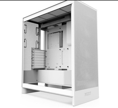 NZXT H7 Flow (2024) Mid-Tower Case - All White-CM-H72FW-01