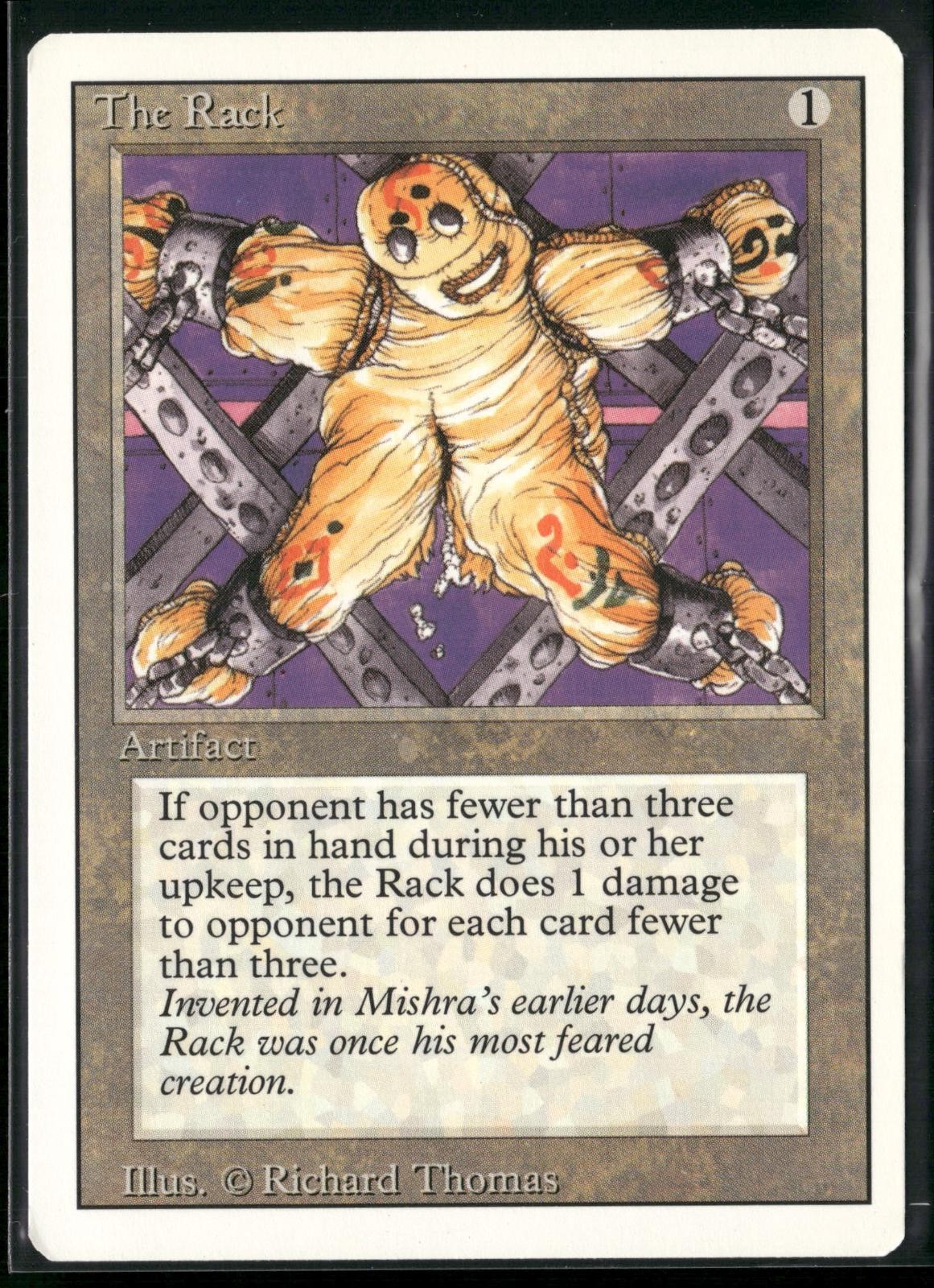 The Rack Uncommon Revised Edition Magic: The Gathering Near Mint