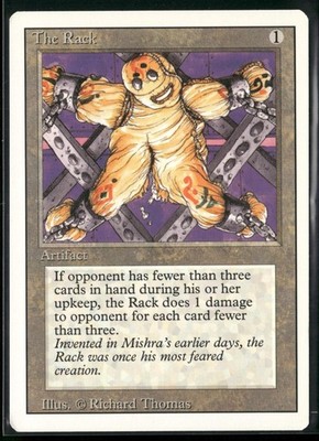 The Rack Uncommon Revised Edition Magic: The Gathering Near Mint