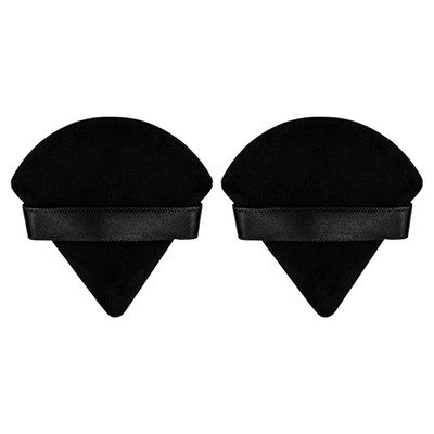 2Pcs Triangle Powder Puffs, Face Makeup Puff for Body Loose Powder Beauty Makeup