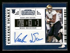 2019 Panini Contenders Draft Picks Collegiate #154 Keelan Doss Auto RC