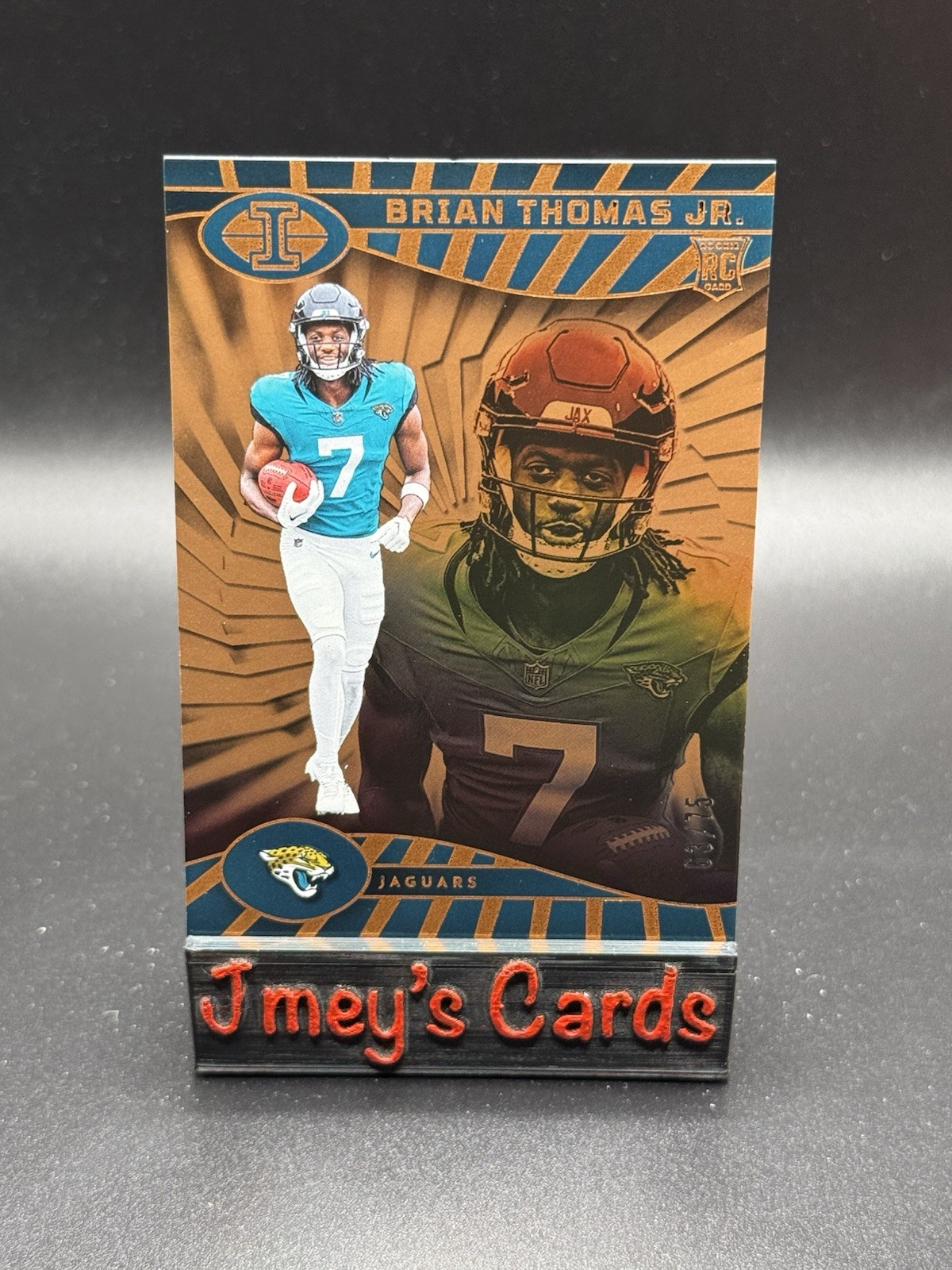 2024 Brian Thomas Jr. Bronze Trophy Collection Illusions /75 #41 NFL Jaguars