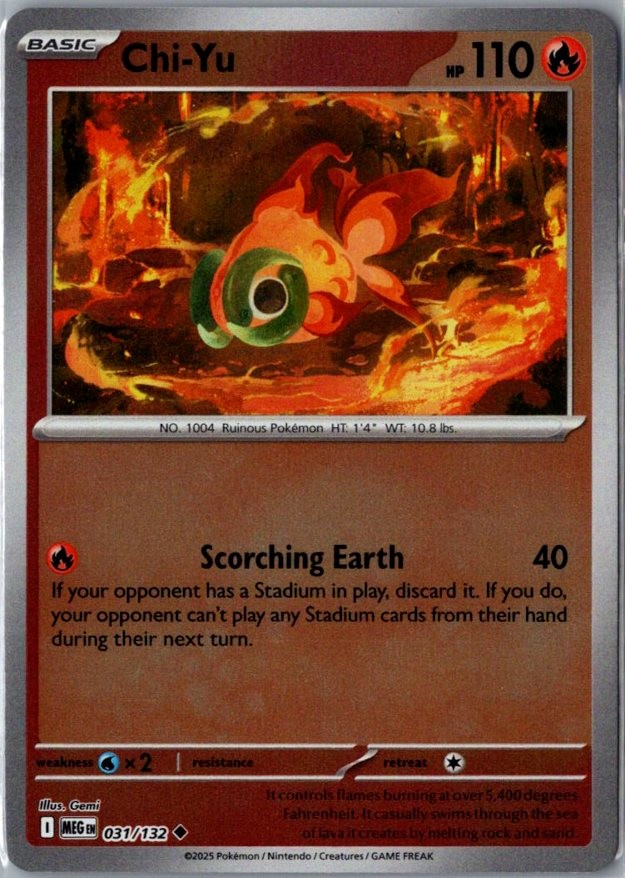 Chi-Yu 031/132 Uncommon ME01: Mega Evolution NM