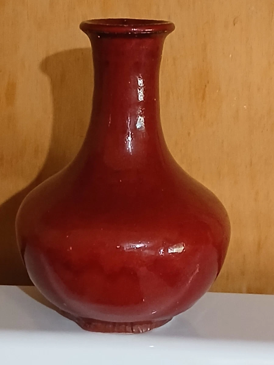 陶瓷红色日本古董花瓶| eBay