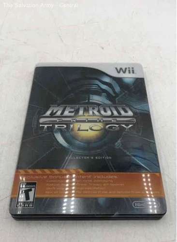 Nintendo Wii Metroid Prime Trilogy Collector's Edition Steelbook Video Game