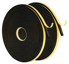 2-Rolls 1/4"x1/8" Closed Cell Adhesive Foam Seal Tape Total 32FT Weather