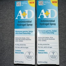 Lot of 2, A D Antimicrobial Hydrogel Spray, Germ Protection  Healing  Exp 5/27