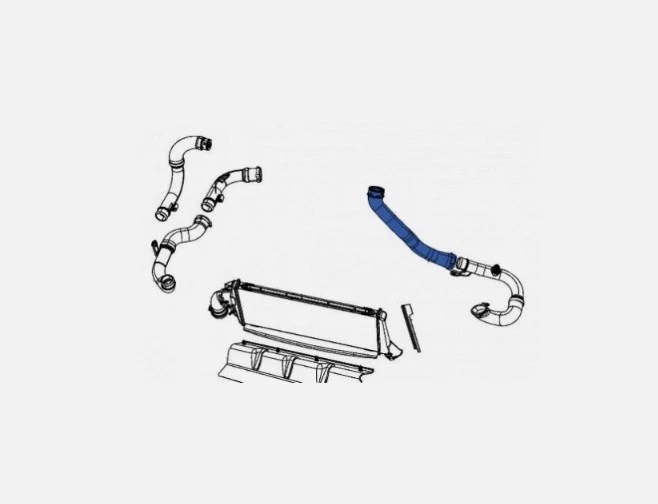 Intercooler Hose Pipe For Chrysler Sebring / Dodge Avenger 04891782AB Foto 3 de 3