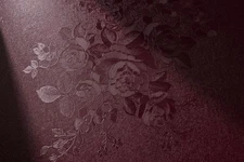 Dark Red Peel and Stick Wallpaper Floral 17.7inch x 78.7inch, Red-Floral 