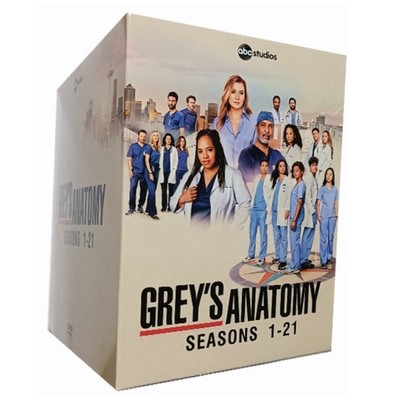 Grey s Anatomy The Complete Seasons 1-21-( DVD Box Set ) Greys /Free Shipping!!!