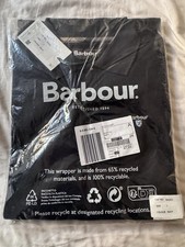 Barbour Men's Blue Navy Polo Shirt Size Large