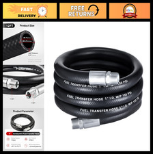 1" Fuel Transfer Hose 12FT - Heavy Duty Farm Hose for Diesel, Gasoline, Kerosene