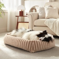 MIXJOY Medium Dog Bed 30x24x8 Washable Faux Fur Removable Cover AntiSlip