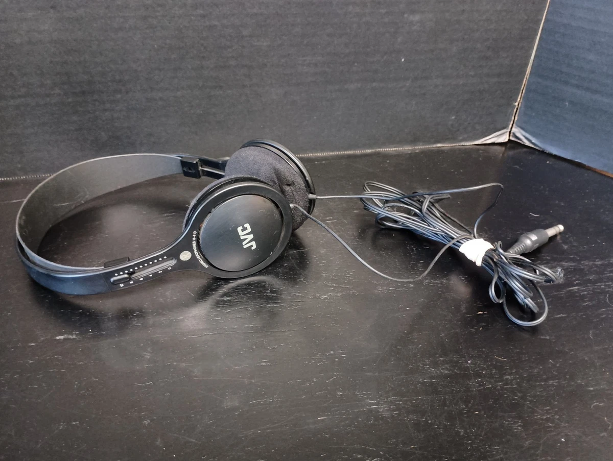RARE VINTAGE RETRO JVC HP-1000 Headphones long wire Jack