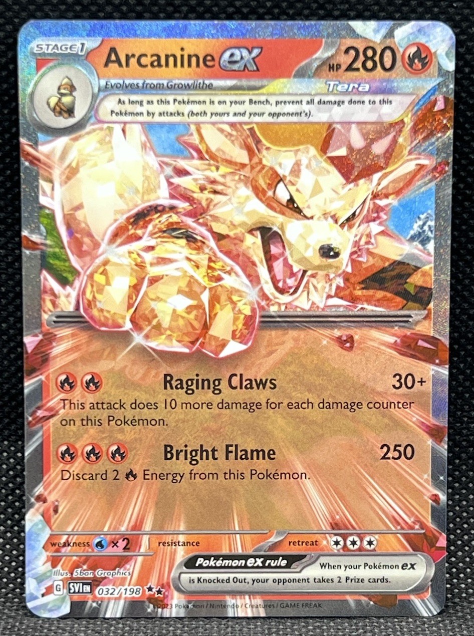 Pokémon TCG Arcanine Ex 32/198 Scarlet & Violet 32/198