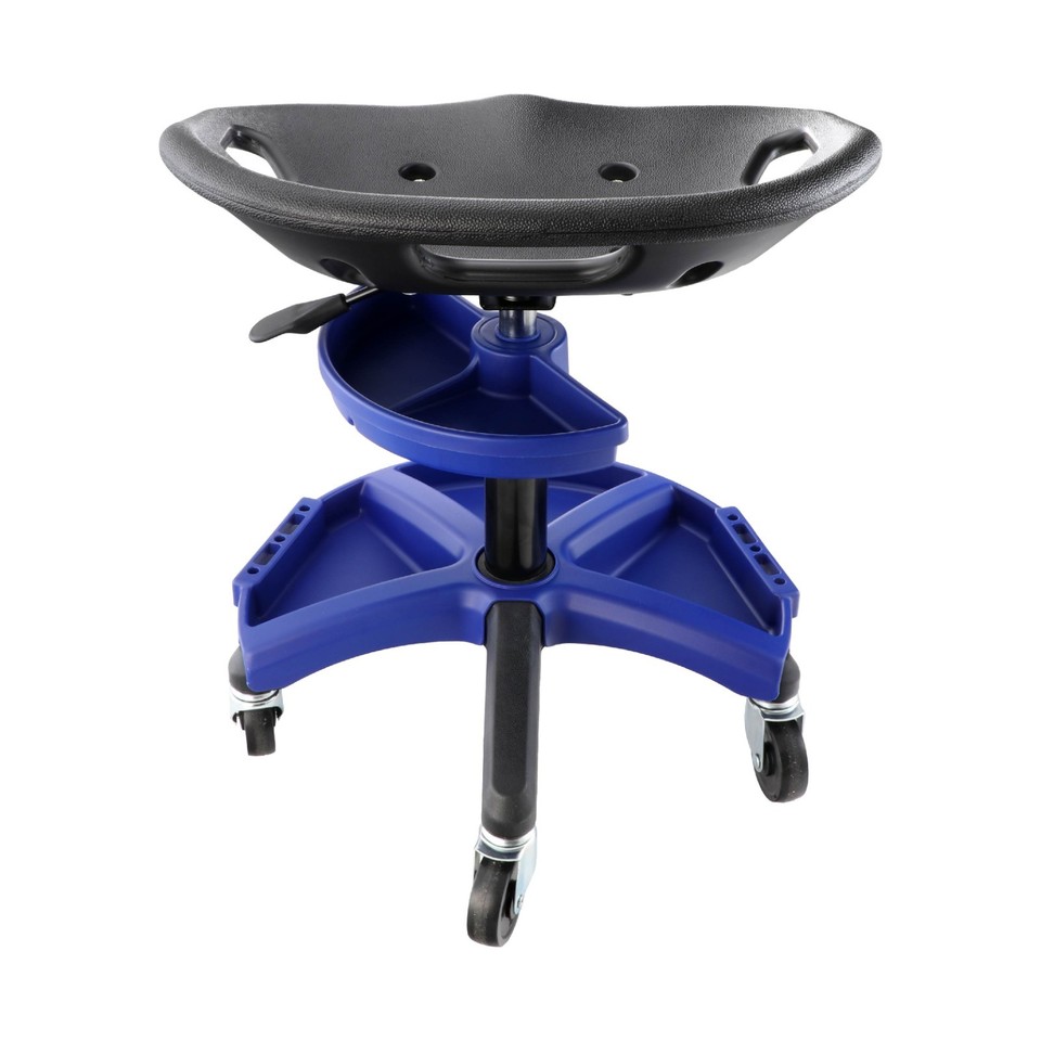 Stool Attach Tray 330 lbs Swivel Shop Stool w/ Tool Tray Mechanic Garage Stool Detailing ...