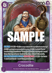 Crocodile OP04-060 Super Rare - Kingdoms of Intrigue - One Piece TCG