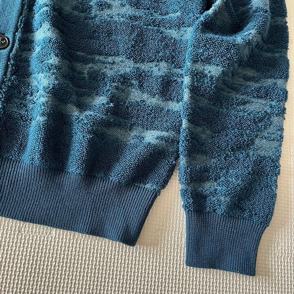 Cárdigan tejido Maison Margiela All Over Pattern azul talla S - Imagen 4 de 4