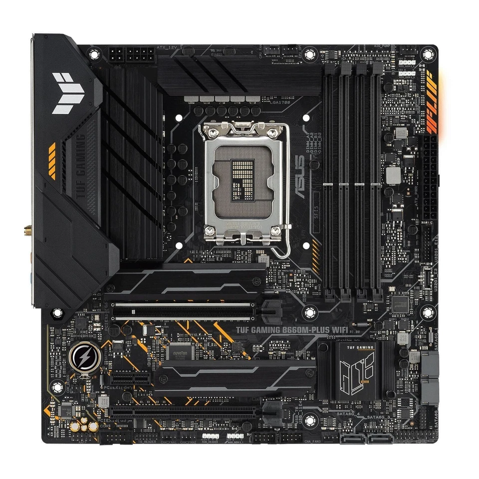 ASUS TUF Gaming B660M-PLUS WIFI Intel LGA 1700  Motherboard Intel Core i5 12490F - Image 2 of 4