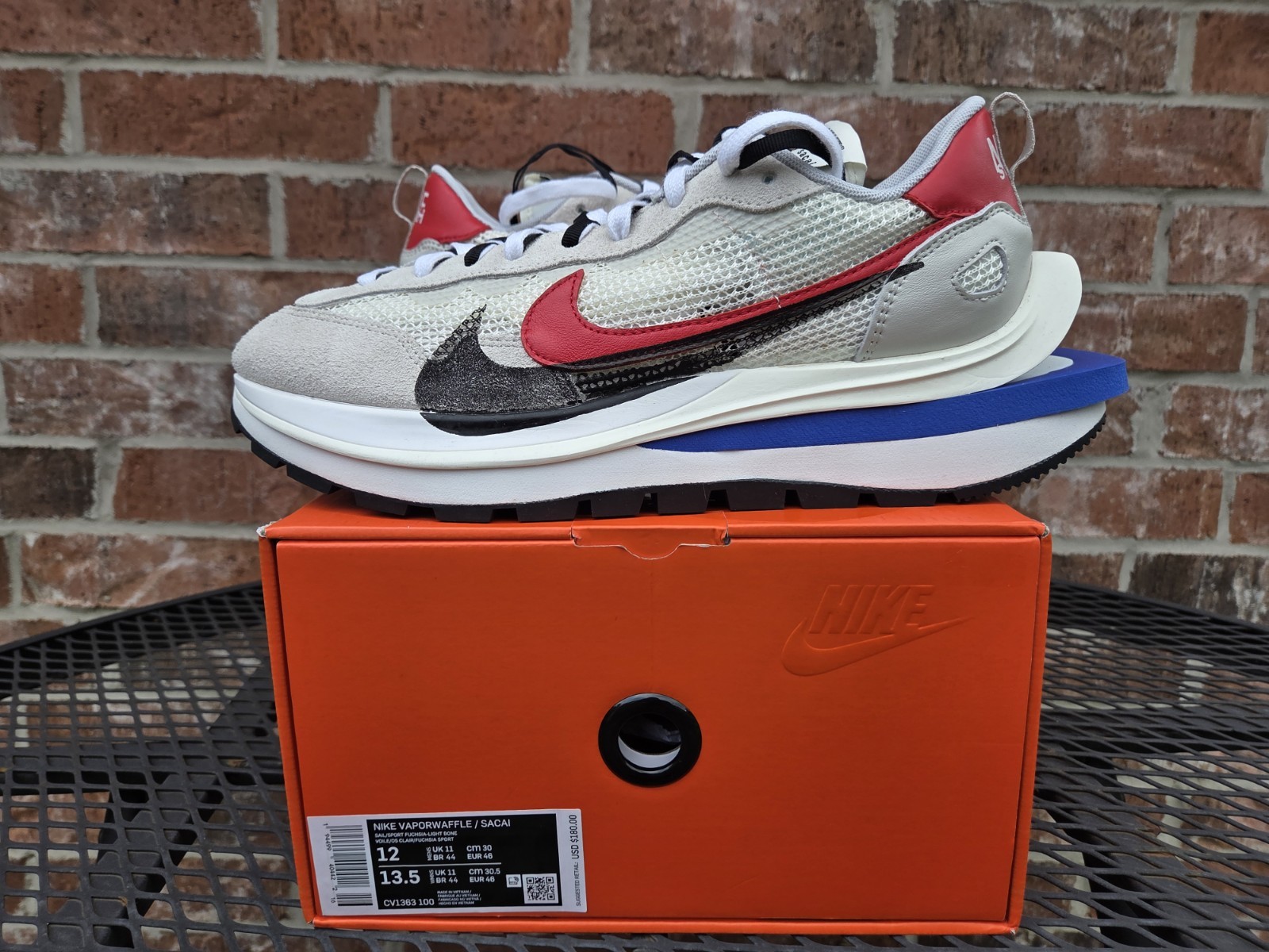 SACAI X NIKE Taglia 12 Nike sacai x VaporWaffle Sail