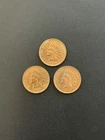 3 Lot 1908 Indian Head Full Liberty Penny Cent 1C