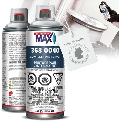 SprayMax 1K Silver Wheel Paint 10.9oz Aerosol Automotive Rim Spray