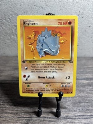 Rhyhorn 61/64 Jungle Regular Common-Pokemon TCG-Fast Shipping-LP!