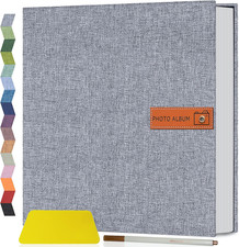 Large Photo Album Self Adhesive 4X6 5X7 8X10 Scrapbook Album DIY Picture Book,Gi