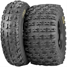 Pair (2) ITP Holeshot H-D Tires 20x11.00-9 Bias-ply Yellow Letter 532012 Rear